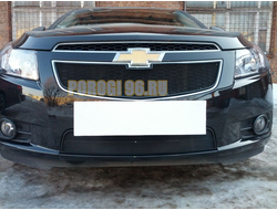 Защита радиатора Chevrolet Cruze 2009-2013 black низ