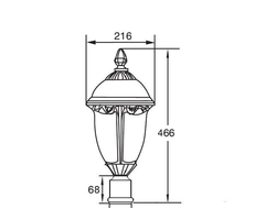 Светильники садово-парковые серии St. Louis