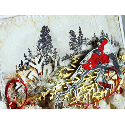 ФП штамп "Заснеженная избушка"