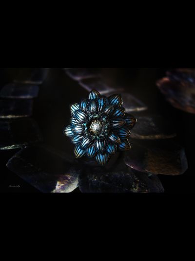 Космическое кольцо-цветок "Свет Полярной звезды"