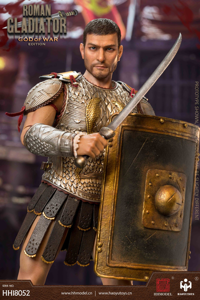 Римский гладиатор в чешуйчатой броне - КОЛЛЕКЦИОННАЯ ФИГУРКА 1/6 scale Imperial Legion Roman Gladiator Ares Version (HH18052) - HAOYUTOYS