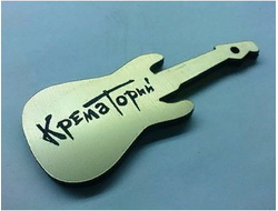 Брелок "Крематорий" гитара золотистая тип 2