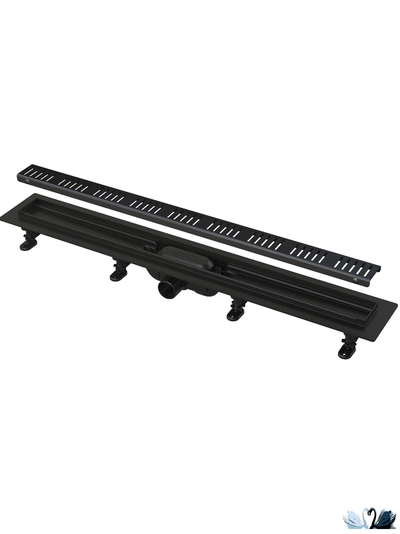 Лоток для душа AlcaPlast APZ10BLACK-850 черный желоб в комплекте с решеткой купить в магазине Marysя