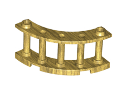 Fence 4 x 4 x 2 Quarter Round Spindled with 2 Studs, Pearl Gold (30056 / 6060804)