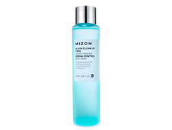 Тонер с эффектом сужения пор Black Clean Up Pore Water Finisher MIZON 150мл