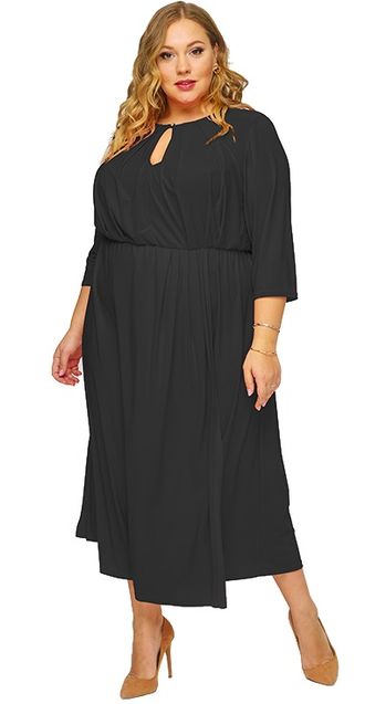 Женская одежда - Вечернее, нарядное платье Арт. 1823501 (Цвет черный) Размеры 52-68