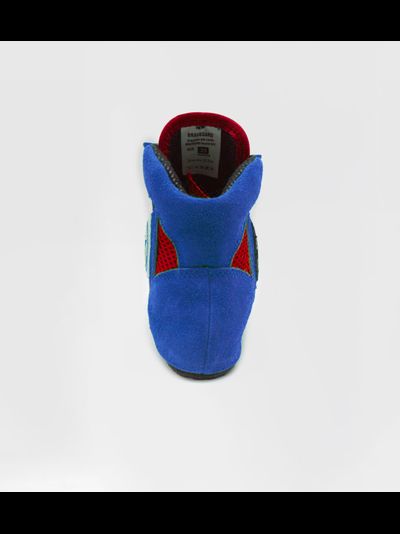 Борцовки для самбо ВФС BRAVEGARD Ascend на липучке сине-красные