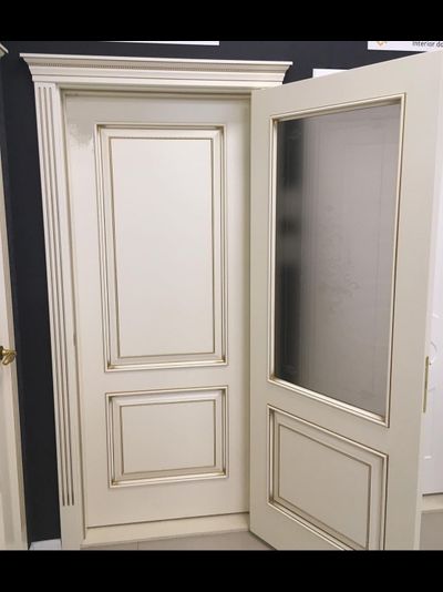 PORTE RICHI (Беларусь). АРБАТ, ЛУЧИАНА (Л32), Ral 9010/ ПАТИНА ЗОЛОТО. ПОЛОТНО ГЛУХОЕ