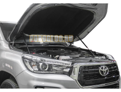 Амортизаторы капота, 2 шт. АвтоУпор для Toyota Hilux VIII / VIII рестайлинг 2015-2018 /2018-