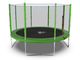 Батут DFC Trampoline Fitness 12FT-TR-LG (3,66 метра) с защитной сеткой зеленый