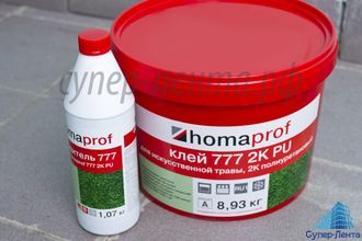 Полиуретановый Клей Homakoll  PU 777 Prof 2К  (2-х компонентный) ( зелёный),10 кг