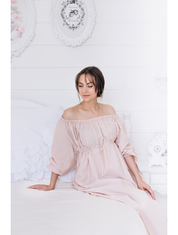 Ночная сорочка из батиста (нюд)