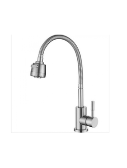 Смеситель из нержавеющей стали для кухни с гибким изливом OUTE T40313B-8