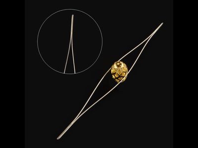 Набор гибких игл с очень большим ушком для нанизывания бисера и бусин - 6 штук