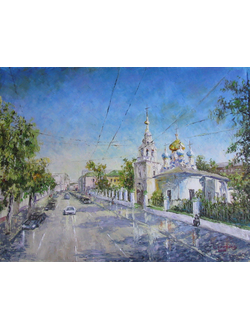 Круглова Светлана. "Большая Ордынка", холст / масло, 50 х 65 см., 2014 г.