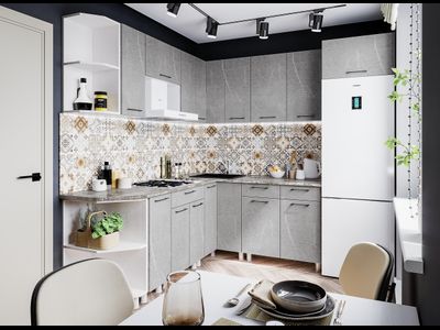 Кухня "Марбл" МДФ (ТЭКС)