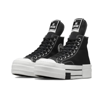 Converse Rick Owens x Drkshdw Dbl Drkstar Chuck 70 High Black