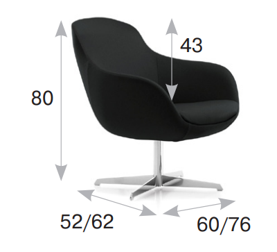 Кресло NOBLE METAL