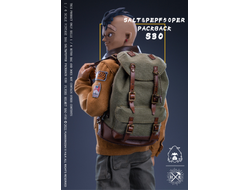 Винтажный рюкзак (оливковый, лимитированная версия) (для коллекционных фигур 30 см) масштаб 1 к 6 Gathering Trend Series Backpack American tent cloth (JC002) - YUANXINGSHI