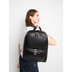 Женский кожаный рюкзак Vicenza Premium black (арт. 
3105-51)