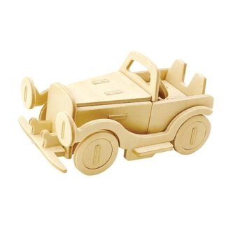 Сборная модель деревянная REZARK Пазл 3D  Классический автомобиль, ROT-015