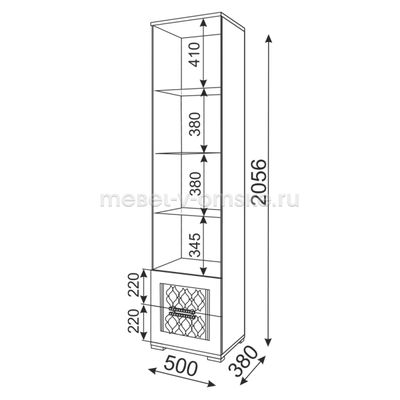 Пенал-витрина &quot;Тиффани-ЗР&quot; №7