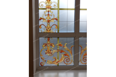 Реалистичный витраж на окно любой формы в короткие сроки.