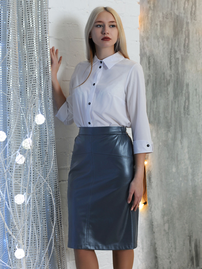 Юбка 490-10212 ЭКО-КОЖА