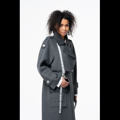 Женское драповое пальто тренч Flirt 604