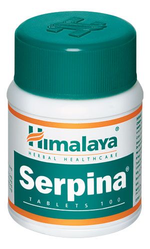 Serpina Himalaya (Серпина Хималаи), 100 таблеток,  для восстановления давления, от бессоницы