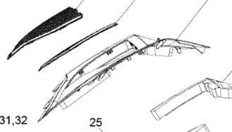 Панель Боковая Правая Черная оригинал BRP 517304829 / 517304828 для BRP LYNX/Ski-Doo (Black RH Side Access Panel)