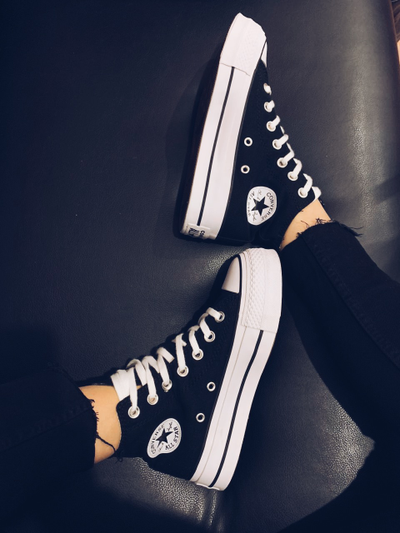 Кеды Converse All Star Lift черные высокие женские 560845C фото