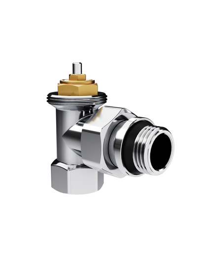 Набор термостатический угловой Royal Thermo Design 1/2"М30х1,5 (Хром)