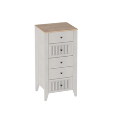 Валенсия спальня Комод с 5 ящиков Персидский жемчуг / Дуб натуральный светлый  ш*г*в 512? 416 ? 1030 мм