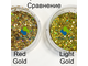Блёстки глиттер Light Gold Holographic Светлое Золото Голография 0,6 мм 1 кг