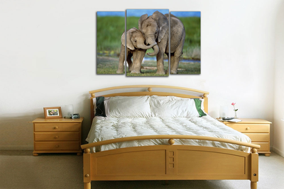 Модульная картина "Мамин слоненок"