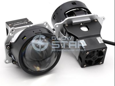 Билед модули Aozoom Gen5 Laser (AAPD-05) 5 поколение, 3.0 дюйма, 2 чипа + Лазер, 5500K, 12V, 50W/56W, крепление 3R (Комплект, 2шт)