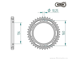 10617-44 Звездочка цепи AFAM 10617-44 (JTR1306.44)