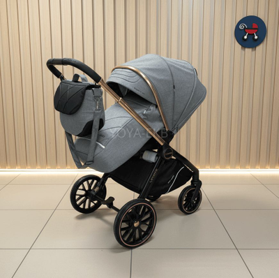 Детская коляска Luxmom 788 (реверсивный блок) Серый