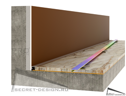 МИНИ ПЛИНТУС PRO DESIGN - с покраской по RAL