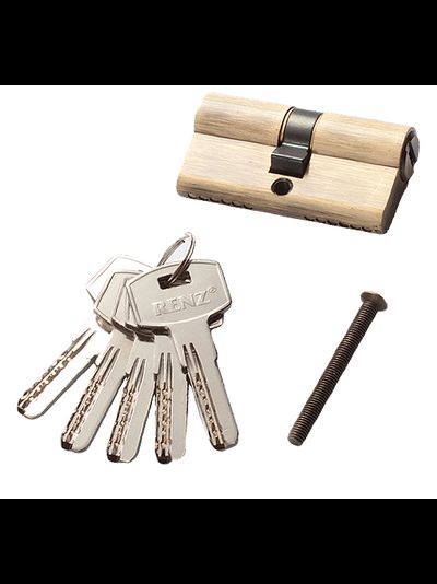 Цилиндр ключ-ключ INCC 60 AB античная бронза