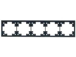 Рамка 5-я стандарт, черный сатин Rikett - 35850 MB