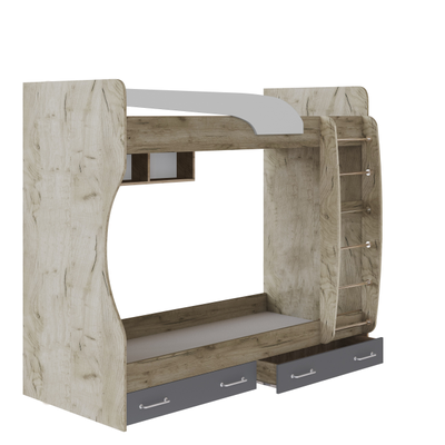 Кровать 2-ярусная Колибри Лофт Детская спальня крафт (ТЭКС)