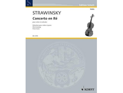 Strawinsky, Igor Concerto en Ré für Violine und Orchester für Violine und Klavier