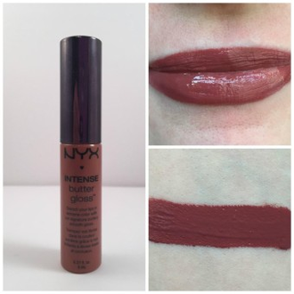 Масляный блеск с интенсивным цветом NYX Intense Butter Gloss 06 Chocolate Crepe