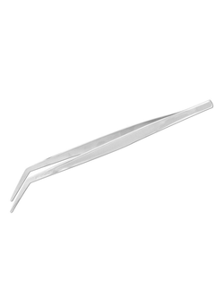 Пинцет изогнутый 21 см, нержавеющая сталь