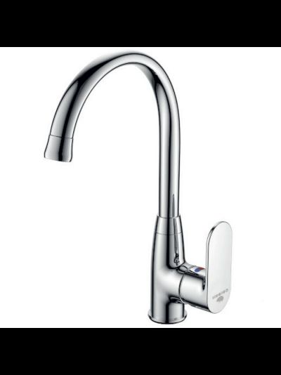 Смеситель для кухни боковой на гайке однозахватный Calorie 2524A45 40 мм хром золото черный белый медь сатин