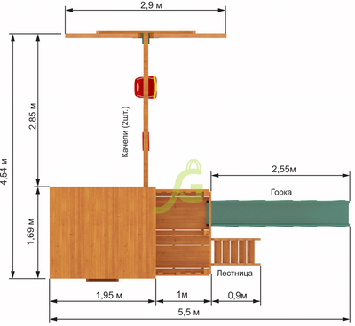 Детская площадка IgraGrad Домик 1