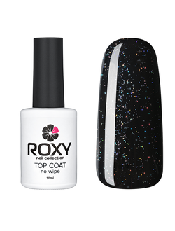 Топ без липкого слоя с шиммером - TOP COAT no wipe Т02 shine (10 ml)