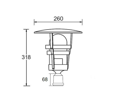 Светильник садово-парковый  серии   Tokio2-2